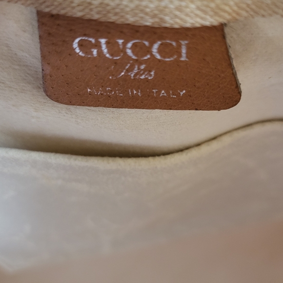 GUCCI GG Plus Monogram White Tote Bag Vintage PVC,, Authentic.!!! - Picture 9 of 16